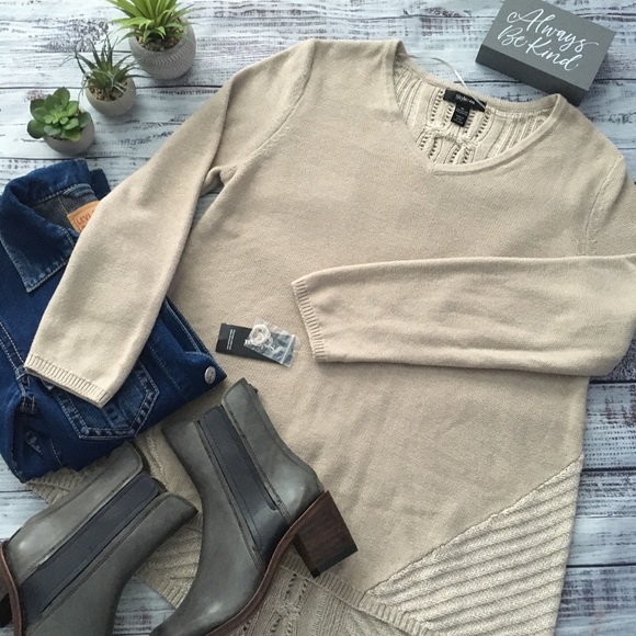 Style & Co. Sweaters - Long Sleeve Knit V neck Pullover Sweater